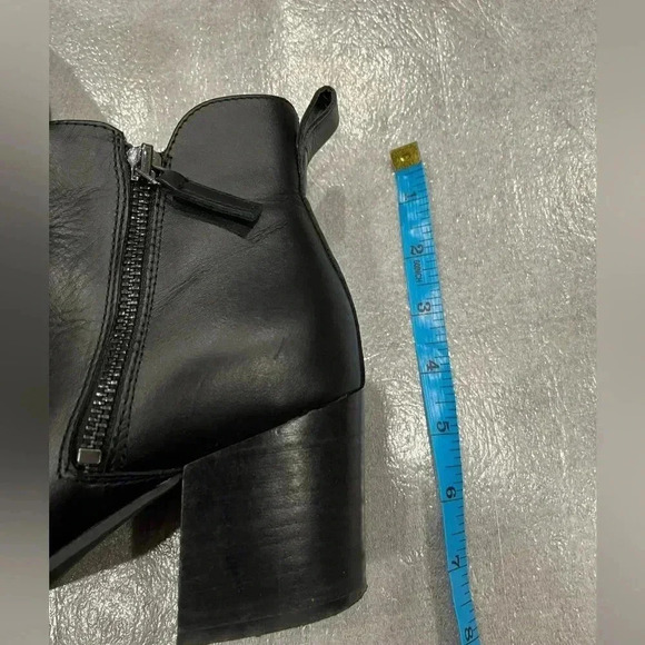 [US8]Blondo Black Waterproof Block Heeled  Round Toe Ankle Boots - Picture 7 of 9